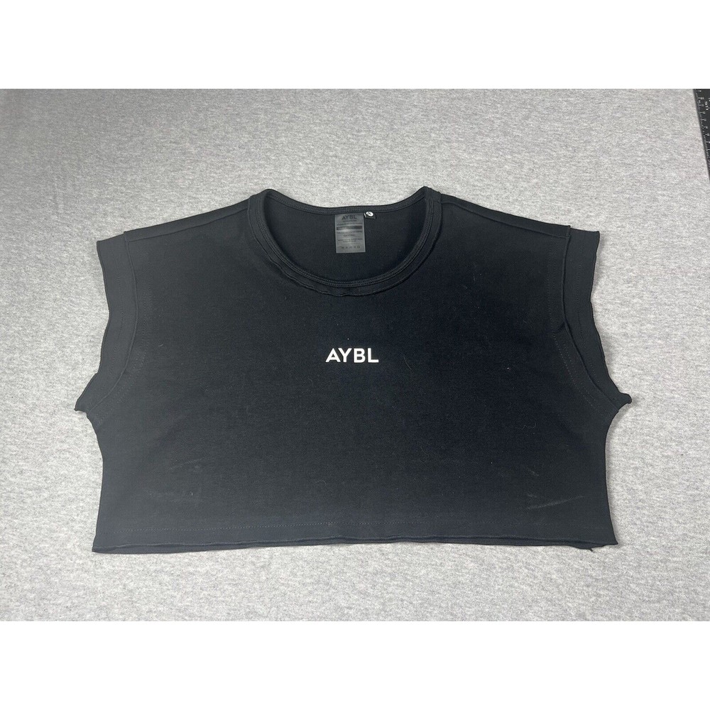 AYBLโ Women's Training Crop Top Black Small